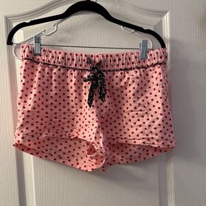 Xhilaration Pink and Red Polka Dot Sleep Shorts
